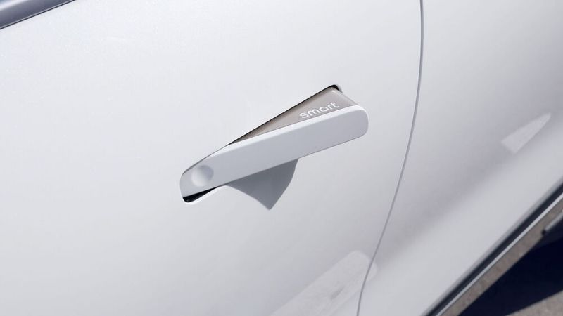 Edel: die versenkbaren Türgriffe. (Bild: Smart)