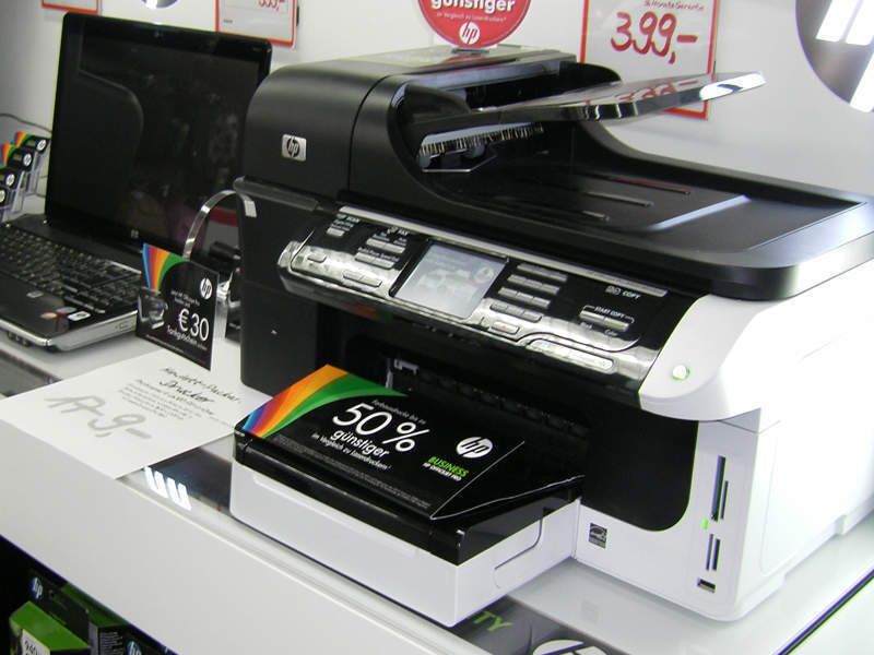 Auf Multifunktionsgeräten wie dem Officejet Pro 8500 liegt der Fokus von HP. Solche Geräte zielen in erster Linie auf SMB-Kunden ab. (Archiv: Vogel Business Media)
