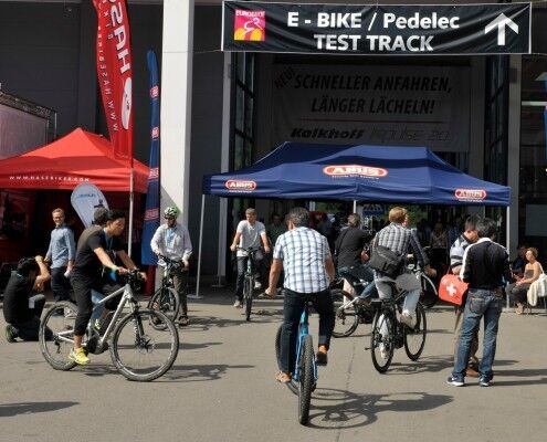 E-Bikes und Pedelecs Eurobike 2013: Testparcours e-Bike/Pedelec (Achim Förster / EUROBIKE Friedrichshafen)