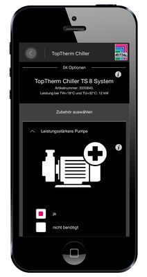 Im dritten Schritt stehen umfangreiche Optionspakete wie etwa eine leistungsstärkere Pumpe zur Verfügung. (Rittal)