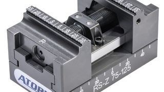 Die im Atorn-Zentrischspanner RS-Z tief verbaute Spindel verhindert eine Aufweitung des Systems und sorgt für mehr Spannkraft. Das Spannsystem sei außerdem leicht zugänglich, was den Einsatz kurzer Werkzeuge für weniger Vibrationen und höhere Schnittbedingungen erlaube. (Bild: Hahn+Kolb Werkzeuge)