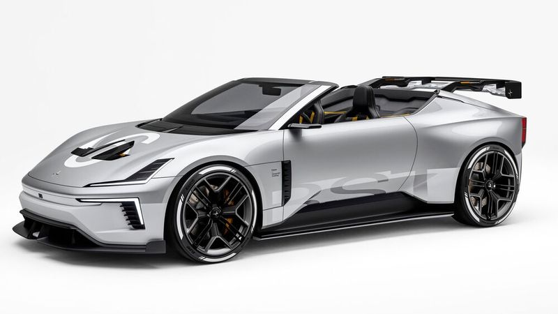 Der Polestar 6 Concept BST dürfte sich vor allem auf Rennstrecken heimisch fühlen.(Bild:  Polestar)