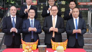 Mit einer feierlichen Zeremonie eröffneten Vertreter der Weidmüller Gruppe aus Detmold und China die neue Niederlassung in Taiwan. (Weidmüller)