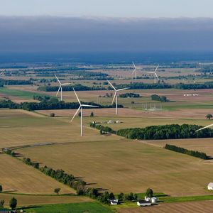 Windpark Beebe in Michigan, USA.