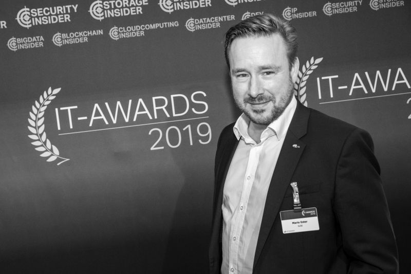 Zum ersten Mal für SUSE bei den IT-Awards, die bereits das fünfte Mal stattfanden: Mario Ester (artful rooms / Vogel IT-Medien GmbH)