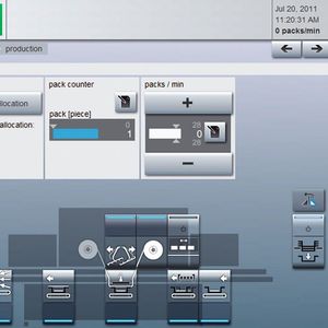 Die intuitive Bedienerführung erleichtert die Produktion mit dem zweispurigen Traysealer T 850. Bild: Multivac
