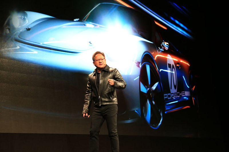 Abbildung 4: Den Porsche gibt es nur im Computer.  (Nvidia)