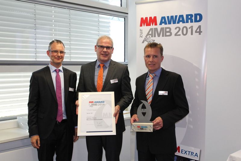 In der Kategorie Schleifen gewann Vollmer mit der Schleifmaschine V-Grind 160. (Bild: MM)