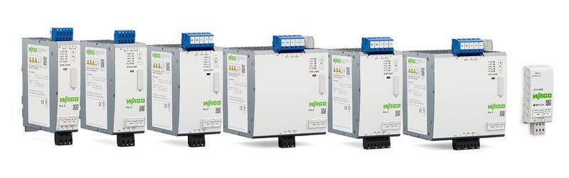Die WAGO Stromversorgungsserie Pro 2, mit Netzgeräten von 120 bis 960 W, setzt neue Benchmarks bei der Kommunikation und Parametrierbarkeit, aber mit bis zu 96,3 % Wirkungsgrad auch bei der Effizienz. (WAGO)