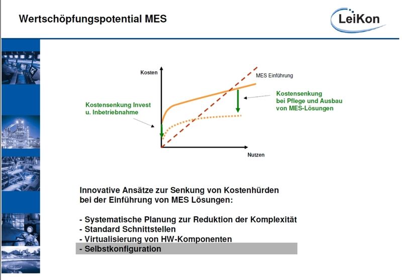 Der Vortrag „Wertschöpfungspotentiale nutzen - MES in der Prozessindustrie“ in unserer Bildergalerie zum durchklicken. Eine Übersicht aller Vorträge zum Thema „MES in der Prozessindustrie“ im Rahmen der MES-Tagung auf der Hannover Messe 2012 inklusive Download-Möglichkeit finden Sie hier. (Bild: LeiKon/Hannover Messe)