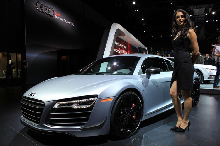 Ebenfalls am Audi-Stand: Der R8 Competition mit 570 PS... (Foto: press-inform)
