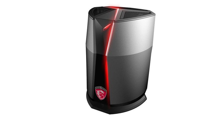 Für die Kühlung der Komponenten hat MSI einen zentralen Lüfter entwickelt, der im oberen Teil des zylindrischen Gehäuses sitzt. (Bild: MSI)