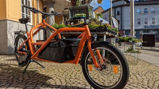 Vielseitig: Das neue E-Lastenrad Finn 2.0 aus dem Hause VSC Bike ist sowohl beruflich als auch im familiären Bereich nutzbar. (Bild: VSC Bike)