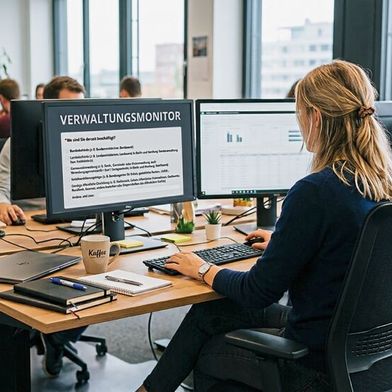 Wie erleben Beschäftigte die Digitalisierung in ihrem Arbeitsalltag? (Bild: Gemini / KI-generiert)