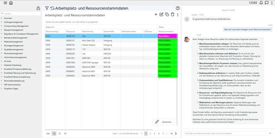 El Smart Guide responde a las dudas sobre la producción en cuestión de segundos, lo que evita tener que realizar una búsqueda tediosa en la documentación.(Imagen: MPDV)