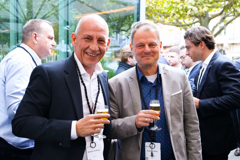 Markus Hofbauer (l., Keepit) und Andreas Rietz (Orbit) (Bild: TIM)