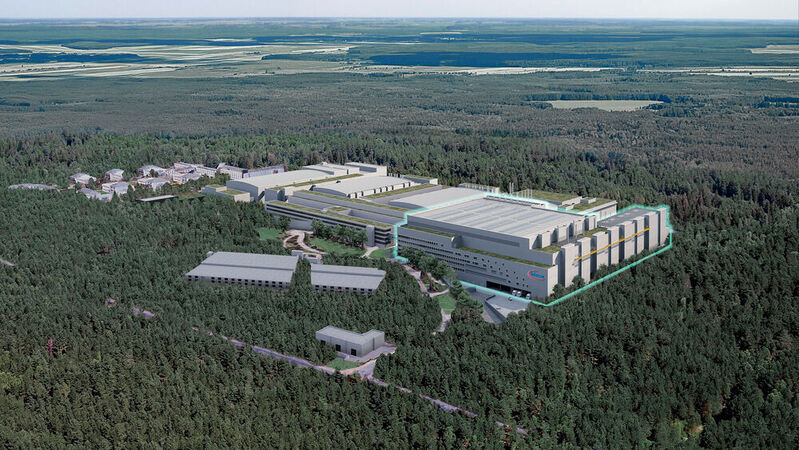 Darstellung der Smart Power Fab von Infineon in Dresden: Die Investition stärkt die Fertigungsbasis für Halbleiter, die die Dekarbonisierung und Digitalisierung befördern.