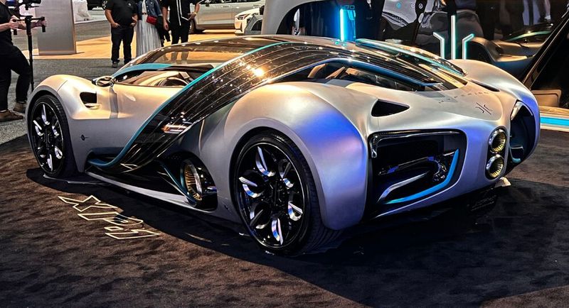 Der Prototyp des Hyperions XP-1 auf der diesjährigen Los Angeles Auto Show. (Bild: Hyperion Motors)