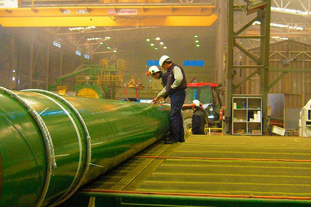 Der türkische Hersteller Borusan Mannesmann liefert Pipelinerohre in alle Welt. (Borusan Mannesmann)