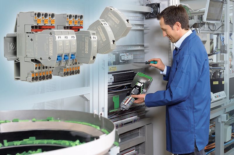 Bild 1: Diese Geräteschutzschalter erhöhen Abschaltsicherheit und Anlagenverfügbarkeit – und sparen außerdem Platz und Installationszeit. (Bild: Phoenix Contact)