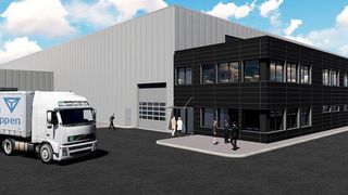 Benteler baut sein Geschäftsfeld Elektromobilität in Deutschland weiter aus und vergrößert
am Standort Schwandorf seine Produktions- und Grundstücksfläche – die Visualisierung zeigt, wie das aussehen soll.  (Benteler)