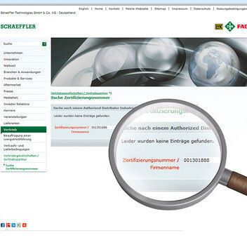 Jedes Zertifikat kann anhand der 9-stelligen Nummer auf Echtheit überprüft werden. (Bild: Schaeffler)