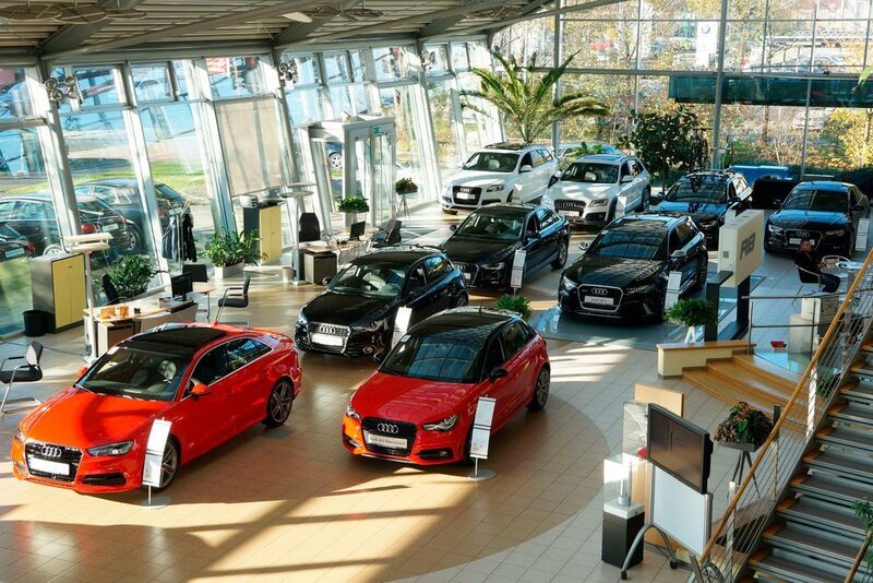 Das Audi-Zentrum Dresden bietet genügend Platz für die aktuelle Audi-Modellpalette. (Audi-Zentrum Dresden)
