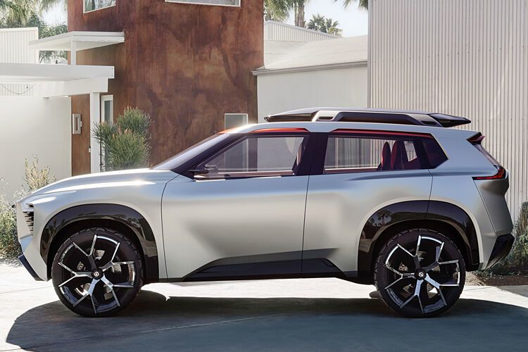 Dank kurzer Karosserieüberhänge wirkt das XMotion Concept knackig proportioniert. (Nissan)