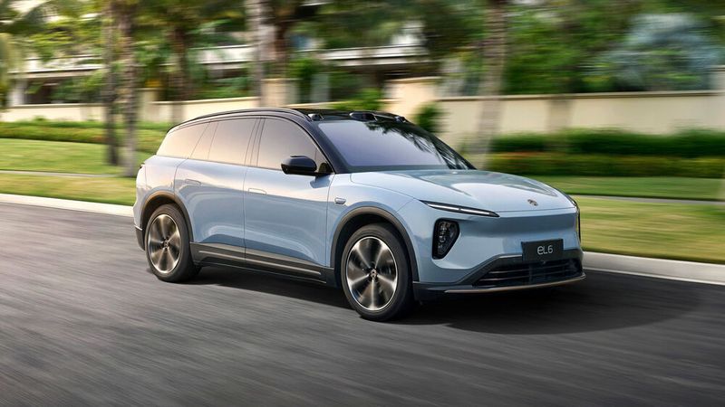 Der neue Nio EL6 bietet auf einer Länge von 4,85 Metern eine Menge Platz. (Bild: Nio)