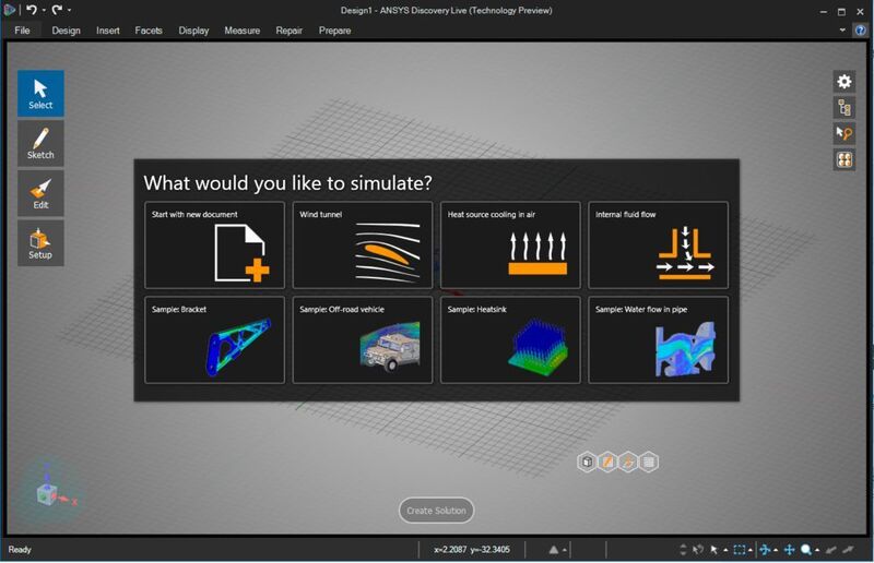 Discovery Live unterstützt fluidische, strukturelle und thermische Simulations-Applikationen (Ansys)