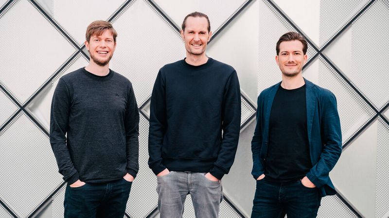 Die drei Dance-Gründer: Christian Springub, Eric Quidenus-Wahlforss und Alexander Ljung (v.l.).(Bild:  Nils Hasenau/Dance)