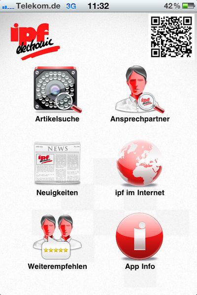 Artikelnummer eingeben und auf Bedienungsanleitungen und Datenblätter zugreifen. (IPF Electronic)