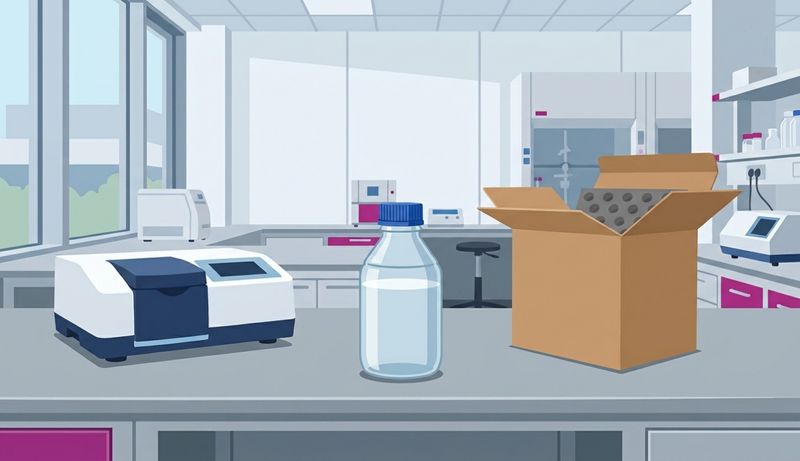 Abb.1: Probenanalyse direkt im eigenen Labor oder per Versand an einen externen Dienstleister? In vielen Bereichen gibt es solche Make-or-Buy-Entscheidungen. Der folgende Beitrag hilft, diese fundiert zu treffen.(Bild:  KI-generiert / Gemini)