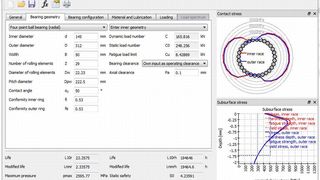 Wälzlagerberechnungssoftware MESYS RBC mit Lagerinnengeometrie.  (Bild: GWJ Technology)