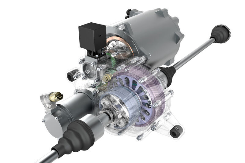 Aktives Torque-Vectoring-Getriebe des Visio.M (Bild: Siemens AG)