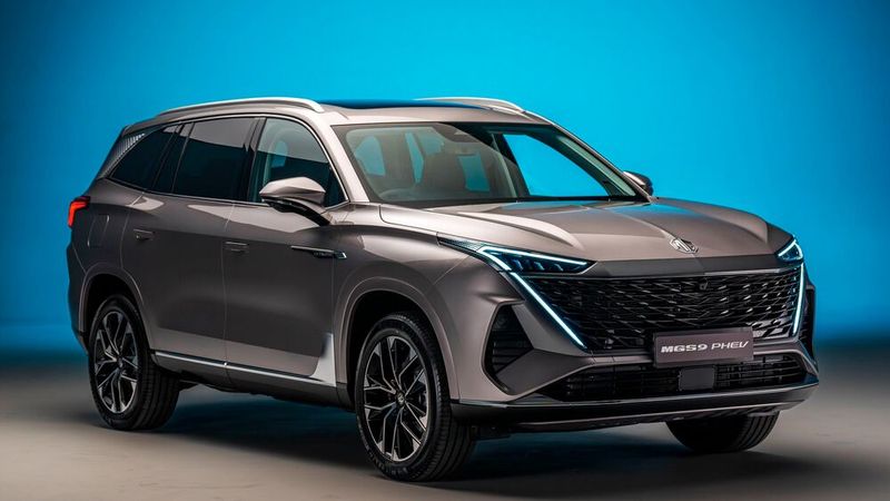 Fast fünf Meter lang ist der neue MGS9, der dann auch als Siebensitzer daherkommt. (Bild: MG Motor)