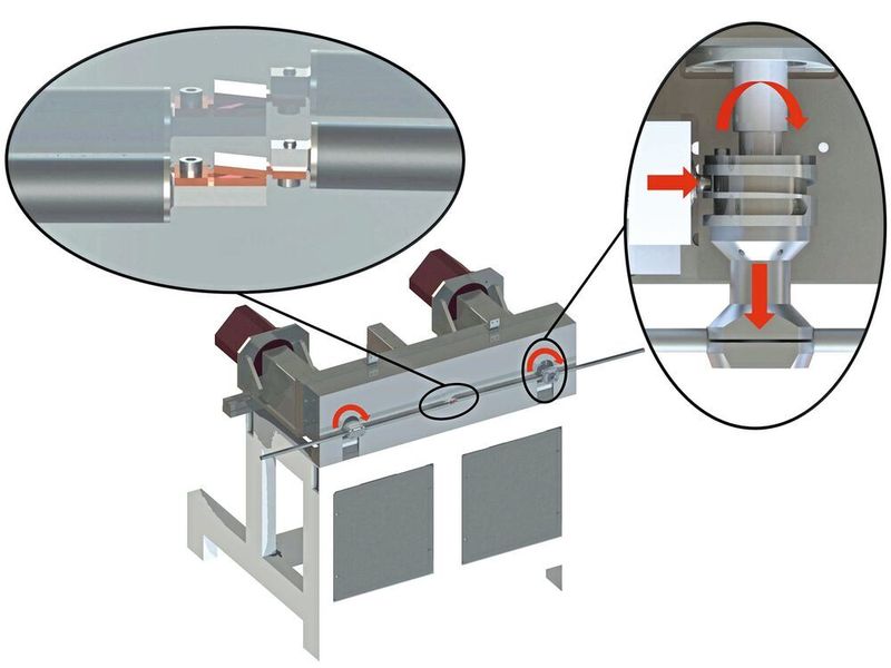 Aufbau des Versuchstands. (TU Darmstadt)