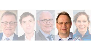 Die Keynote-Speaker Prof. Dr.-Ing. Wilhelm Bauer, Prof. Dr. Marco Gercke, Dr. Klaus Höffgen, Pascal Matzke und Dr. Suzanna Randall [v.l.n.r] des Enterprise Workspace Summits im Portrait. Heute: der Analyst und Berater Pascal Matzke. (Bild: VIT)