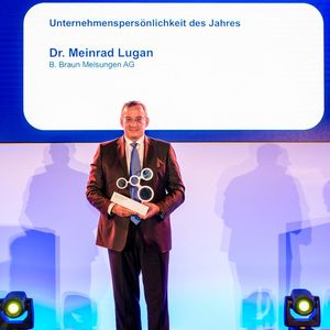 Wurde für sein außerordentliches Engagement in der Kategorie „Unternehmenspersönlichkeit“ gewürdigt: B. Braun-Vorstand Dr. Meinrad Lugan.