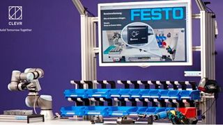 Die neue KI-basierte Lösung Clevr-Assist soll Maschinen ermöglichen, zu lernen und sich auf ihre Umgebung einzustellen. (Bild: Festo/Clevr)