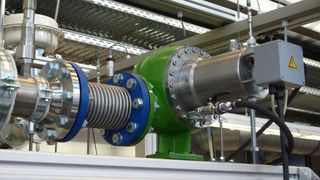 Die Get im ORC-Minikraftwerk an der Universität Bayreuth. (Bild: Deprag Schulz)