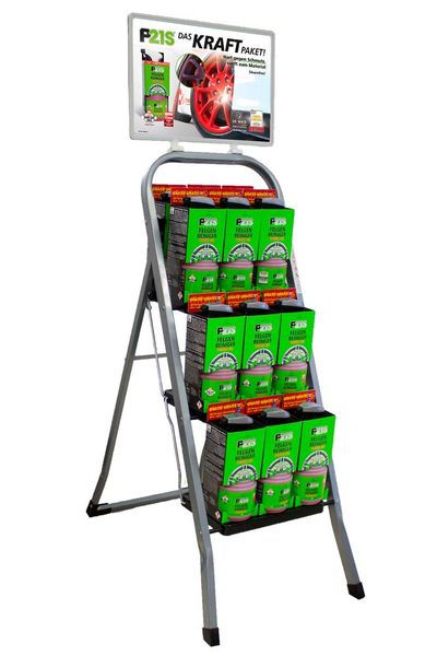 Die Werkstatt bezahlt nur die Reinigerpackungen, Leiter und Infoschild gibts kostenlos dazu. (Bild: Dr.Wack)