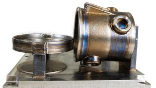 Wirtschaftlicher Durchbruch durch additive Fertigung: Dieses mit der Meltio-Technologie gedruckte Titanbauteil ermöglichte ExxonMobil eine Kostenersparnis von 42 Prozent und eine um 90 Prozent verkürzte Lieferzeit. (Bild: Meltio)