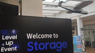 Der Level-up-Event 2022 von Samsung Storage fand in der Motorwold Köln statt, in den historischen Gebäuden des ehemaligen Flughafens Butzweilerhof.  (Vogel IT-Medien)