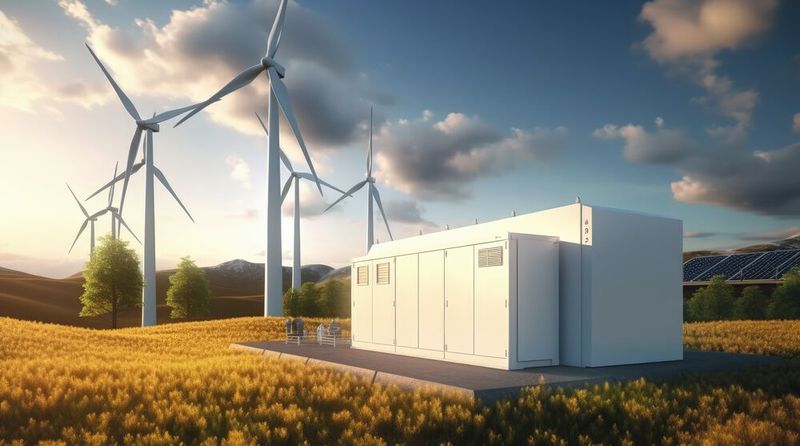 Die Energiewende ist auf Strom aus erneuerbaren Quellen angewiesen. Sonne und Wind sind aber nicht immer verfügbar. Für ein stabiles Netz basierend auf Ökostrom sind Batteriespeicher daher unverzichtbar. (Bild:  HN Works - stock.adobe.com)