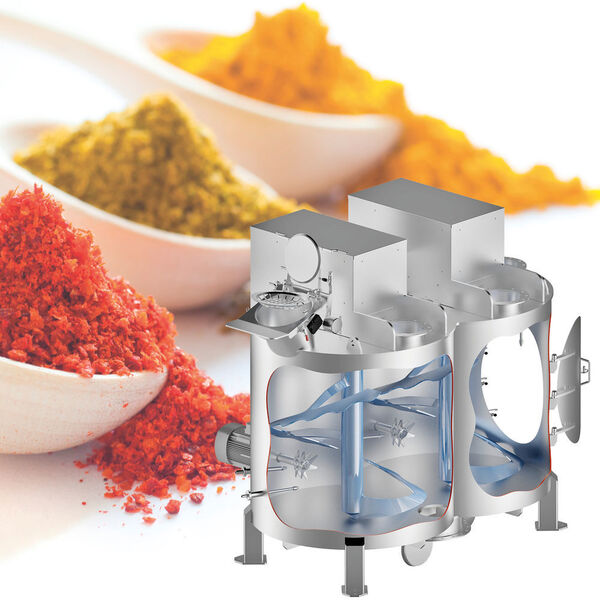 amixon mixer for spice blends. (amixon)