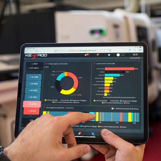 Key Prod is designed to enable manufacturers to reduce downtime by improving machine monitoring. Key Prod is designed to enable manufacturers to reduce downtime by improving machine monitoring.