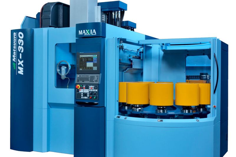 Auch das erst kürzlich in den Markt eingeführte 5-Achsen-Vertikal-Bearbeitungszentrum MX-330 mit einem 10-fach Palettenspeicher wird Matsuura auf der EMO präsentieren. (Matsuura)