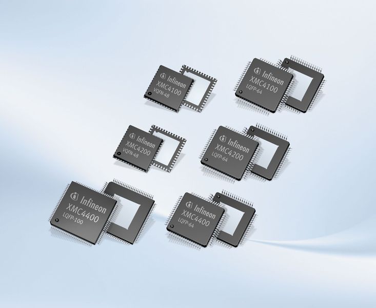 Die XMC4000-Familie wurde speziell für Industrieanwendungen entwickelt. Als erste Cortex-basierte Mikrocontroller bieten XMC4400, XMC4200 und XMC4100 eine hochauflösende PWM-Einheit. Mit einem PWM-Zeitraster von nur 150 ps eignen sie sich besonders für die digitale Leistungswandlung in Wechselrichtern, Schaltnetzteilen und Unterbrechungsfreien Stromversorgungen (USV). (Infineon Technologies)