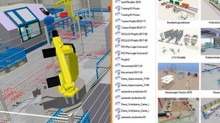 Produktion und Logistik virtuell planen: Die aktualisierte Software taraVRbuilder 2018 vereinfacht das Anlegen realistischer, detaillierter 3D-Szenarien, die mit einem Blick in die 3D-Brille analysiert werden können.  (tarakos GmbH)